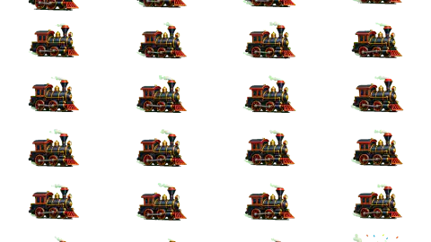 Train race-theme artwork