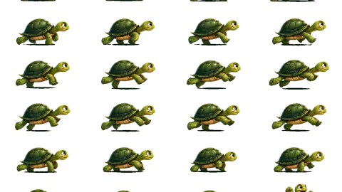Turtle race-theme artwork