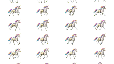 Unicorn race-theme artwork