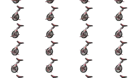 Unicycle race-theme artwork