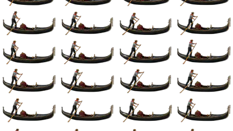 Venetian Gondola race-theme artwork