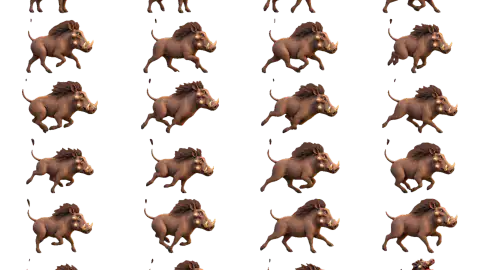 Warthog race-theme artwork