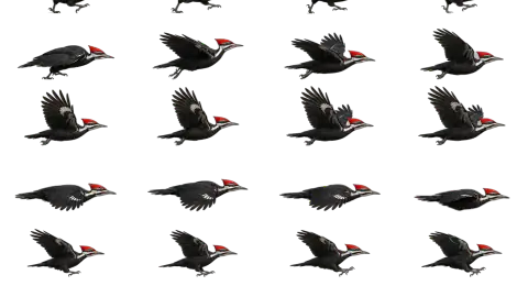 Woodpecker race-theme artwork