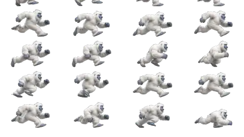 Yeti race-theme artwork