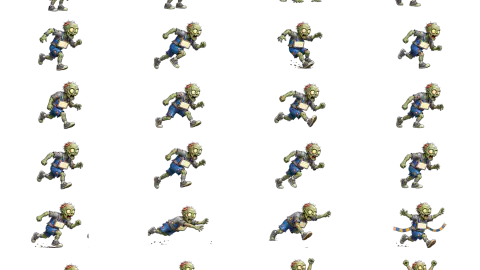 Zombie race-theme artwork