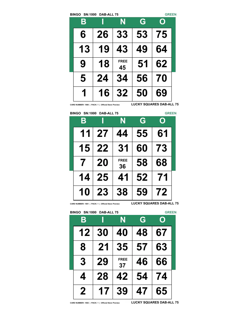 Dab-All 75 real printed example